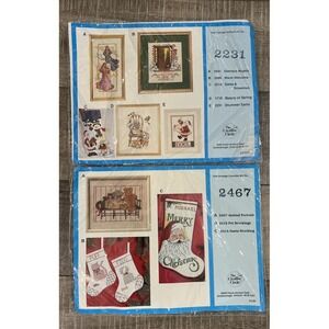 Unopened The Creative Circle - Stitchery Kit Lot 2 Pkgs, Christmas Stockings